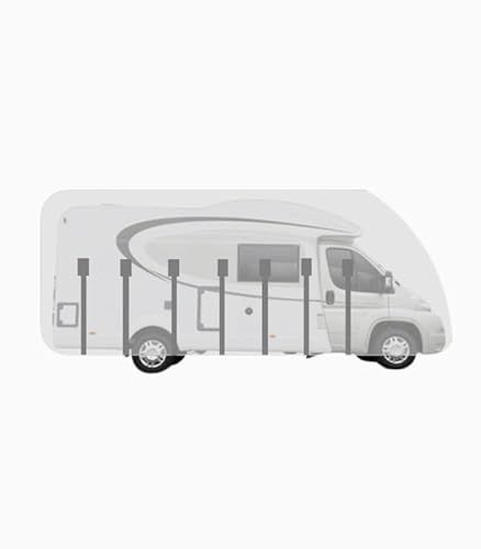 Atmungsaktive Schutzhülle für Teilintegrierter Wohnmobile Reisemobile (LxBxH 7.50x2.30x2.60m)