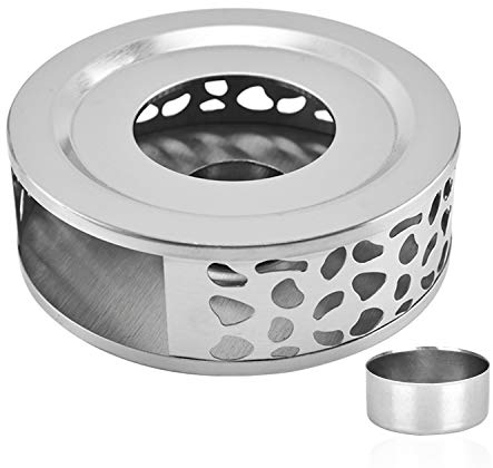 Calentador de Tetera, con candelabros de Acero Inoxidable, Calentador de té para Juegos de té y café