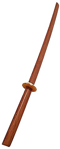 TEKKA BUDO Bokken aus Roteiche - 100 cm mit Tsuba - Trainingsschwert Japanisch - Holzschwert Aikido, Iaido, Kempo, Kobudo, Kampfkunst