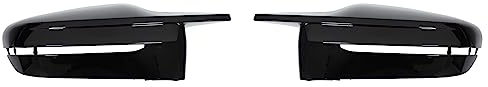 Spiegelkappen Außenspiegel Seitenspiegel Abdeckkappen Rückspiegelkappe Rückspiegel Abdeckung Kappen Spiegel Gehäuse Verkleidung Ersatz schwarz links und rechts für 3er G20 G21 Touring G28 G80 G81