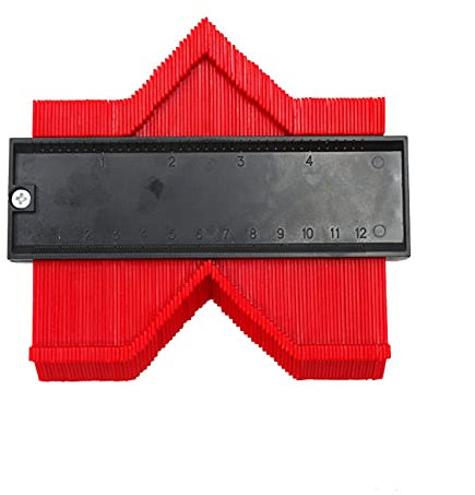 Outils de travail du bois, Outil de mesure for charpentier, Duplicateur de jauge de forme Gabarit de duplication de profil Gabarit de contour Duplicateur de copie de contour en plastique Règle de l'ou