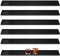 ZEONHAK 6 PCS 23 x 3 Inch Black Rubber Bar Mats, 60 x 8cm Service Bar Mats for Home, Pub
