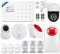 Sistema de alarma de seguridad para el hogar, Alarma Inteligente GSM Tuya De Alarma De Casa Inteligente Kit 433Mhz De Alarma Inalámbrico De Seguridad Cámara IP Sensor De Movimiento Antimascotas para e