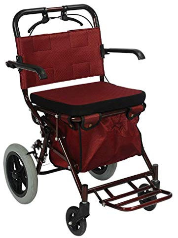 Rollator, Rullatorer/Gångramar Walker Rollator/Walker Rollator För Äldre Shopping/Rollator Rollator Med Sits Och Korg Lätt Kundvagn Gubbe Rullator Hopfällbar Kundvagn Rollator Med Sittdel A