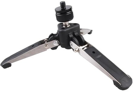 Soporte plegable monopié con tornillo de /8 pulgadas, aleación de aluminio, carga máxima de 5 kg, incluye base para DSLR y fotografía macro