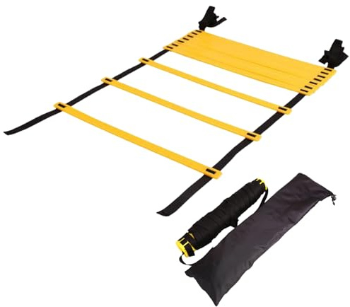 Agility Training Ladder - Sports Coordination Ladder with Carry Bag for Football, Basketball, Tennis & Hockey | Training Aid for Speed, Legwork & Agility Training