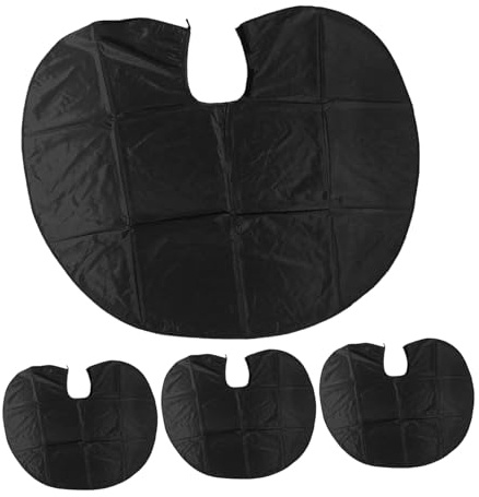 COLLBATH 4pezzi Grembiule per Tintura Capelli Oversize Mantello da Barbiere Parrucchiere Riutilizzabile Unisex Collare Protettivo per Salone e Uso Domestico