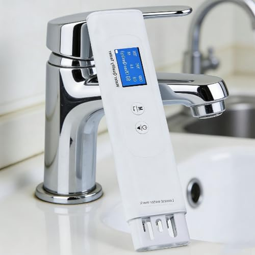 Probador de turbidez 6 en 1: TDS EC y temperatura (°C,°F) 0-9990 ppm-metro, prueba de agua digital precisa y confiable for agua potable, grifo, pozo, piscina, sistema RO/DI