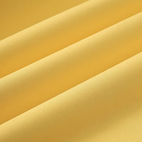 Wooqu Buchtuch, Stoffoberfläche und Papierrückseite, einfach zu bedienen, stark, 43,2 x 73,7 cm, zum Buchbinden, Hellgelb