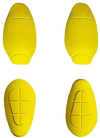 MOTOSTYLEWEAR - Paquete de 4 almohadillas de armadura con certificación CE nivel 2, protectores de rodilla y cadera aprobados por nivel 2 para mujeres y hombres, pantalones de motocicleta, juego de