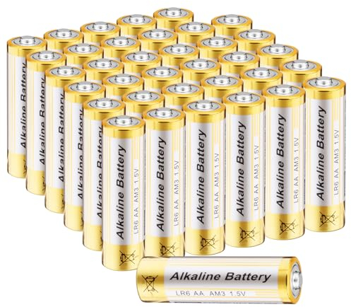 CICMOD Piles alcalines AA, Lot de 36 Batterie Alcalines 1.5V LR6 Piles Jetables Alcalines Longue durée