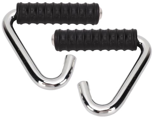 Fitness Mango Grip, C Shape Traction Handle, Universal Gummi Inslagna Träningsstång för Dominates, Träning(2 st)