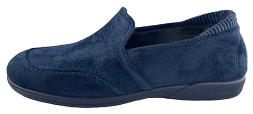 Zapato Mocasín para Hombre - Calzado de Vestir Cómodo Caballero - Forro Terciopelo - Suela Antideslizante - 39-45EU (Azul, 40)