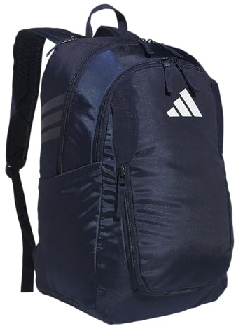 adidas Unisex's Stadium Team Sports Backpack for Men and Women (36l) Durable Athletic Laptop Bag, Navy Blue 2/4.0, One Size