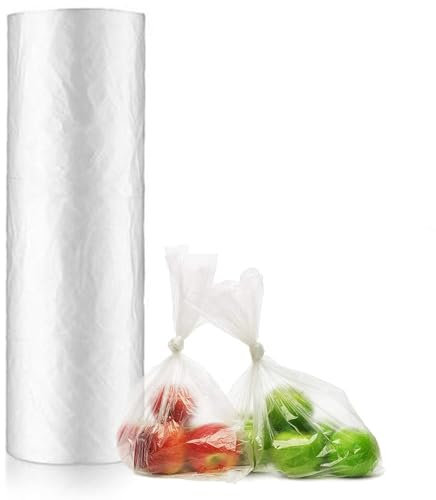 Lot de 500 sacs de congélation en plastique transparent en rouleau | Sacs en plastique pour sandwichs à usage multiple | Idéal pour les fruits et légumes frais – Polyvalents et durables (22,9 x 35,6