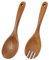 2 Pièces Serveurs à Salade en Bois, Ustensiles à Salade et Cuillères en Bois, Set De Couverts à Salade en Bois, Serveurs à Salade en Bois, Couverts à Salade en Bois pour Salade, Fruits
