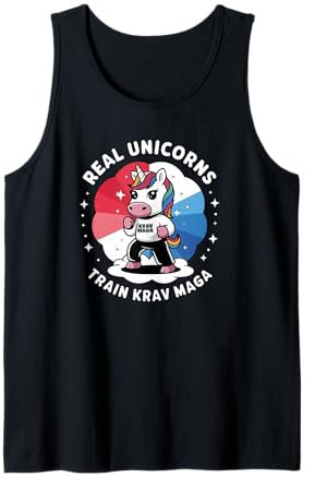 Echte Einhörner trainieren Krav Maga Tank Top