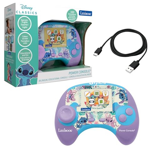 Lexibook, Stitch, Consola Educativa Power Console, JCG100Di2