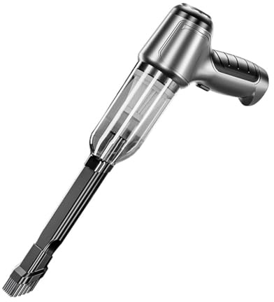 KIXZSAZ Efficienza per la pulizia di routine Aspirapolvere portatile a Per secco e umido Aspirapolvere potente per auto portatile senza fili in ABS