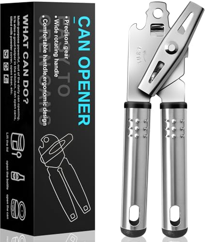 IBOPUXIU Abrelatas Manual, Acero Inoxidable, Un Utensilio De Cocina Esencial