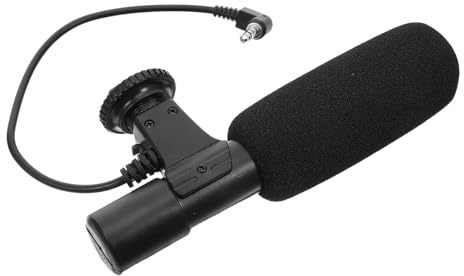 BESPORTBLE 1pezzi Microfono per Telecamera Video Esterno Microfono Xlr per Dslr Registrazione Audio Interviste Lunga Distanza Ricezione Fino Facile Fissaggio Staffa