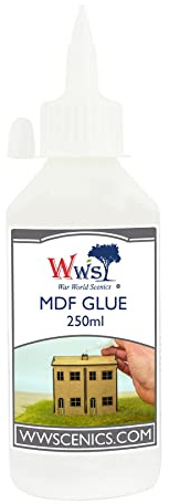 War World Scenics MDF Glue 250ml for Model Railway Diorama Building Wargame Scenery Structures