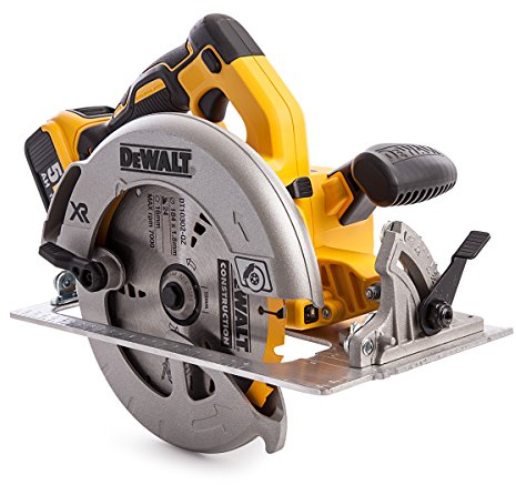 DEWALT DCS570P2 Cordless XR Brushless Circular Saw in T-Stak Kit Box, 18 V, Yellow/Black, 184 mm