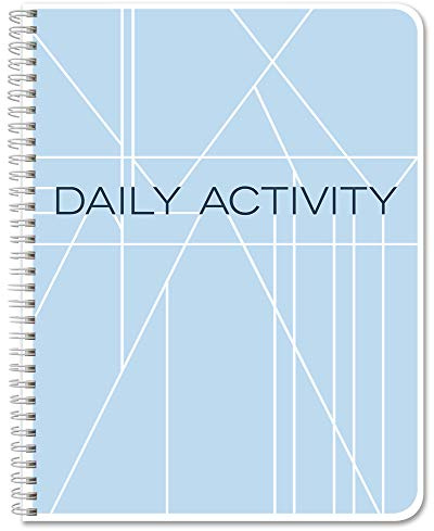BookFactory Daily Activity Log Book/100 Day Activities Diary/Productivity Notebook, Wire-O - 100 Pages, 8.5'' x 11'' (Made in USA)