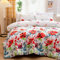 Steppdecke 220x240 Microfaser Ganjahresdecke Floral Bunt Bettdecke Atmungsaktive Zudecke Blumen Schlafdecke Weiche Sommerdecke Quilted Gesteppte Steppdecke Jahreszeitenbettdecke Winter Tagesdecke