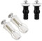 WC Sitz Befestigungen Toilettensitz Behoben Schrauben Scharinier Beschläge für WC-Brille Toiletten Sitz Gummi Befestigungsset klodeckel Scharniere Zubehör Reparatur Kit für Toilette deckel