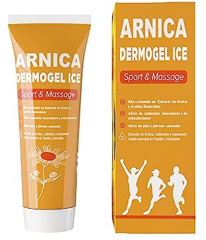 QKnatur - Gel ARNIKA CREME - 100 ml - Hilft bei Muskel- und Gelenkbeschwerden - Hoher Gehalt an Arnika Montana öl, Ringelblume, Hamamelisextrakt - Sportmassage