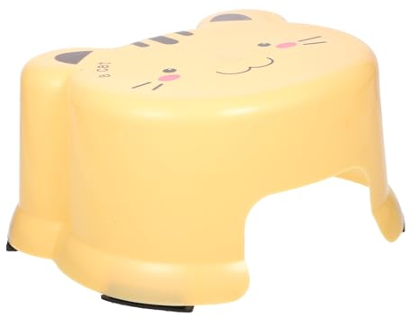 TOGEVAL Tritthocker Aus Kunststoff Für Badezimmer Kleiner Schuhwechselhocker Mit Rutschfester Unterseite Multifunktionaler Hocker Zum Sitzen Für Erwachsene Und Junge Mädchen