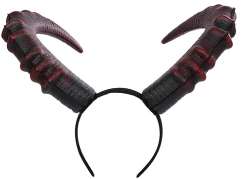 Healvian Halloween Démon Corne Bandeau Gothique Diable Cornes Antilope Cornes Cheveux Cerceau Chapeaux Pour Halloween Fête De Noël Cosplay Costume Accessoires