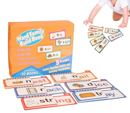 Livres pour la maternelle | Jouet éducatif pour apprendre les lettres, rimes de lettres | Pour la maternelle, la salle de classe à la maison, les voyages, l'école à la maison et la lecture avec les