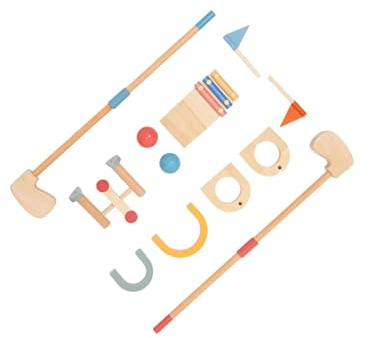 KTUXZCI Set da golf in legno per bambini, giocattoli da golf per bambini, divertenti regali per sport all'aria aperta, set da gioco, un modo entusiasmante per rafforzare la