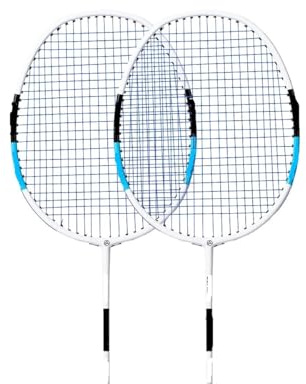 CaFfen Badminton Set Disponibile in Vari Colori Colori miscelabili Racchetta da Badminton in Fibra di Carbonio Offense Max 28 libbre(2PCS Blue Sacks)