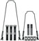SKS-Germany Veloflexx 65 U-Stay Kit, 26-27.5 Schutzblech-Ersatz, Schwarz, TU EU