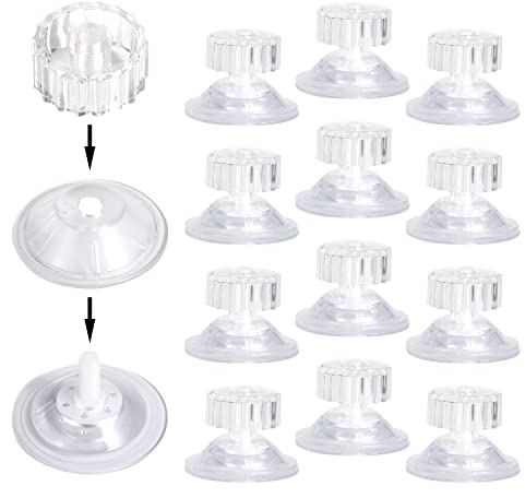 AIEX 12pcs Ventouse Store Camping Car, Ventouses avec Filetage Ventouse Camping Car Accessoires pour Caravane Camping-Car Accessoires Support Extérieur
