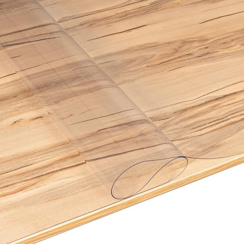 ANRO Tischfolie Tischschutzfolie transparente Tischdecke durchsichtig Folie für Tisch Tischschutz 1,5mm 300x100cm