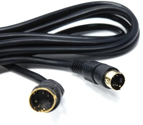 7.5m S-Video (SVHS) Cable 4-pin Male to Male Gold Plated Compatible With TV, HDTV, DVD, VCR, Camcorder, Game Console 24.6ft
