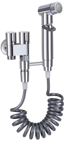 Bidet Handbrause für Toilette Bidet Set Edelstahl Mit Wasserhahnspender Schlauch Brause Geeignet Zum Waschen Von Haustieren, Reinigen Des Badezimmers