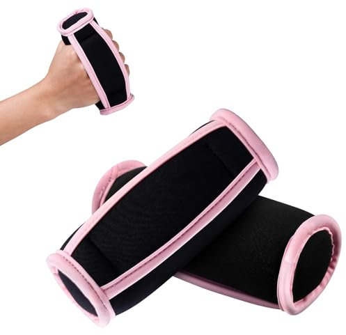 Soft Hantel Set mit Handschlaufe: TOATELU Weiche Hantel-Sets, Aerobic Hanteln, Krafttrainingsgeräte, für Aerobic, Pilates, Yoga, 1lb(Set mit 2/ Ein Paar)