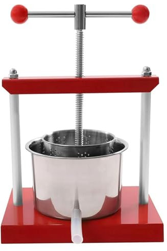 JIURUOZ Torchietto, ​Torchio per Frutta​ Pressa per Bacche Pressa Manuale for Vino di Frutta, pressa Manuale in Acciaio Inox for succhi, UVA, Verdura