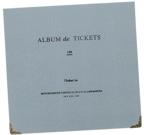 DOITOOL Libro De Almacenamiento De Boletos y Tarjetas Álbum De Viaje y Colección Compacto y Práctico