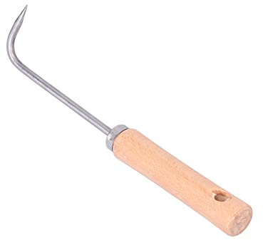 Gancho de raíz de una Sola Garra, rastrillo para raíces, Herramienta para bonsáis, Herramienta para aflojar la Tierra en jardinería y paisajismo en macetas.