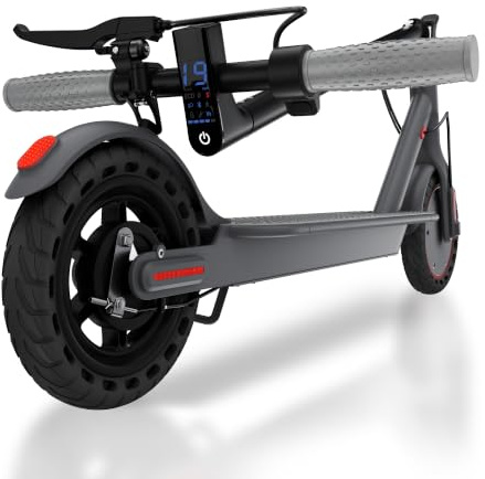 Trottinette Electrique Adulte, Moteur 350W Autonomie 25Km Trottinette Électrique Pliable 8,5 Pneu Anti-crevaison Electric Scooter avec Double Frein, APP