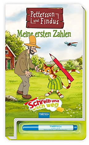 Schreib und wisch weg Pettersson & Findus: Zahlen (Pettersson und Findus): Übungsbuch Vorschulbuch Beschäftigungsbuch