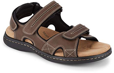Dockers Mens Newpage Outdoor Sport Sandal Memory Foam, Briar, 9 M