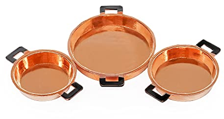 Odoria 1/12 Miniatura 3PZ Sartén Batería/Tartera Cocina Accesorio para Casa de Muñecas