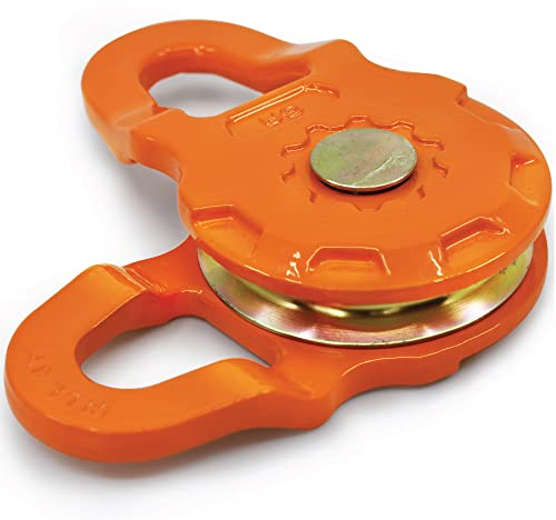 GearAmerica Smart Snatch Block für ATV oder UTV (Seite-an-Seite) | 12 Tonn Belastbarkeit |Windenrolle für synthetische Seile oder Stahlseile bis 11 mm und Winden bis 12K LBS